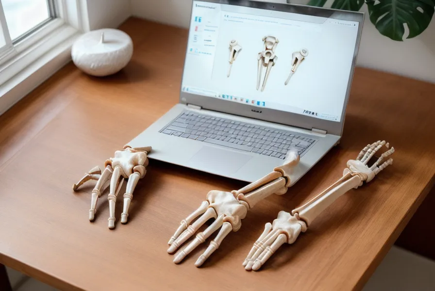 Laptop screen displaying wrist anatomy module for a yoga certification course.