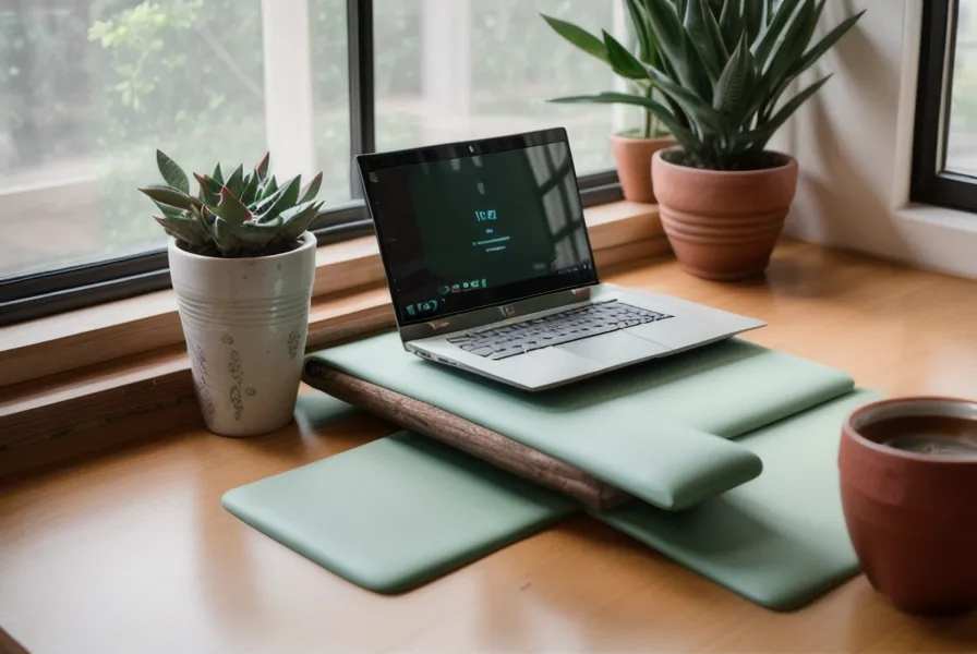 Laptop displaying a yoga teacher training module next to a coffee cup.